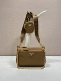 Prada Re-Edition Nylon Multi-Pocket Shoulder Bag – Caramel