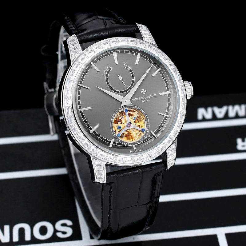 Vacheron Constantin Traditionelle Tourbillon Baguette Diamond Bezel